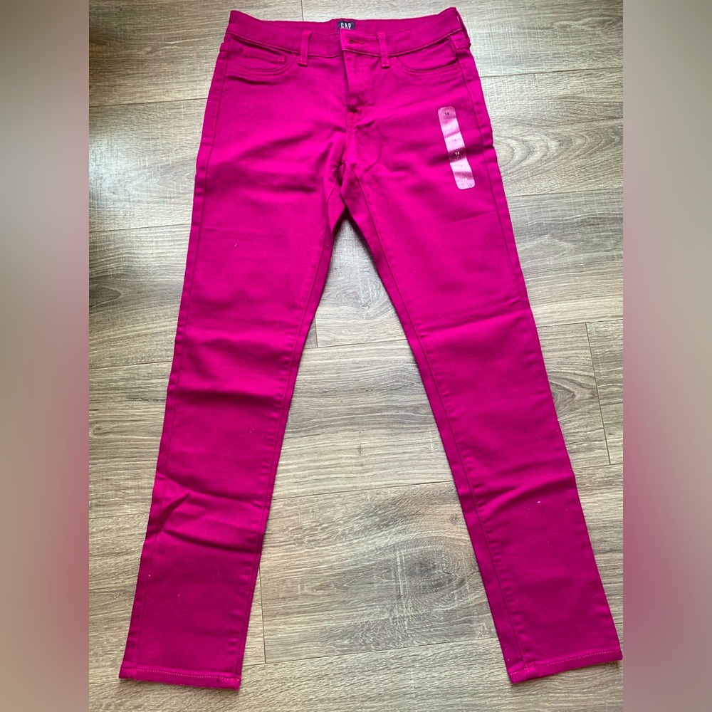 GAP denim skinny jeans for girls size 14 purple